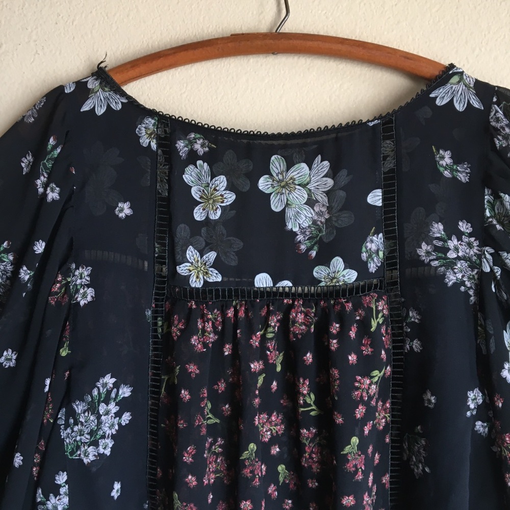 No Label Boho Sheer Blouse - Picture 2 of 7